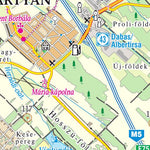 Ország közepe turistaút (Pusztavacs) turista- és biciklis térkép Preview 3