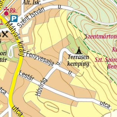 Szarvas András private entrepreneur Pannonhalma turistatérkép, tourist map digital map