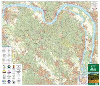 Pilis, Visegrádi-hegység turista-, biciklis térkép, tourist-biking map Preview 1