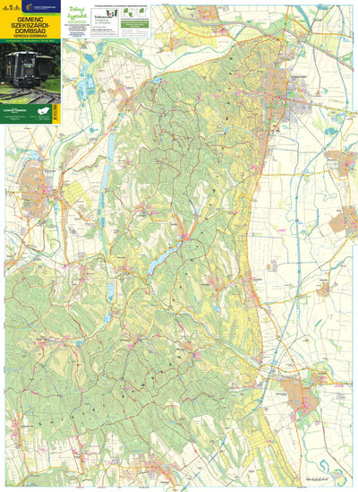 Szarvas András private entrepreneur Szekszárdi-dombság, Geresdi-dombság turista, biciklis térkép, Tourist & Biking Map; digital map