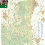 Szekszárdi-dombság, Geresdi-dombság turista, biciklis térkép, Tourist & Biking Map; Preview 1