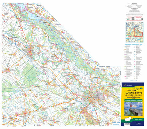 Szigetköz, Hanság turista, biciklis, vizisport térkép (tourist, bicycle and watersports) Preview 1