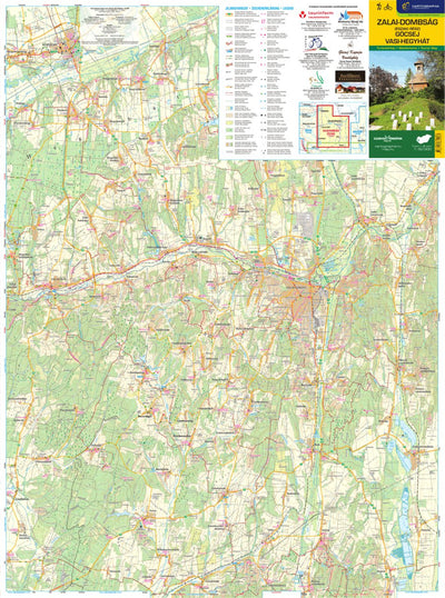Szarvas András private entrepreneur Zalai-dombság (észak), Göcsej turista, biciklis térkép, Hiking and Biking Map, digital map