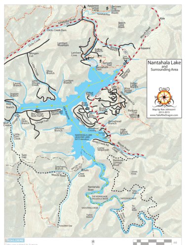 Tail of the Dragon, LLC Nantahala Lake digital map