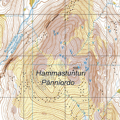 Tapio Palvelut Oy / Karttakeskus Hammastunturi 1:50 000 digital map