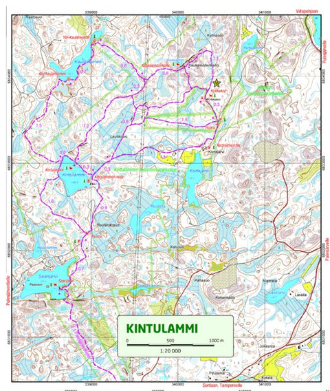 Tapio Palvelut Oy / Karttakeskus Kintulammi 1:20 000 digital map