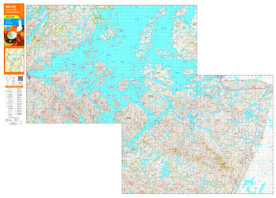 Tapio Palvelut Oy / Karttakeskus Nellim Etelä-Inari Tsarmitunuri 1:50 000 digital map