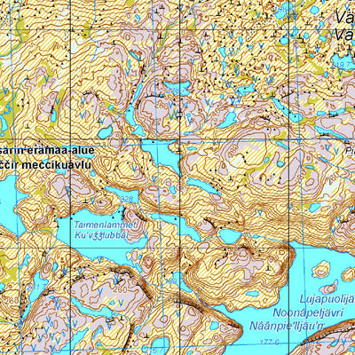 Tapio Palvelut Oy / Karttakeskus Vätsäri Kessi Øvre Pasvik, Topokartta 1:50 000 digital map