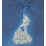 TCarta Marine Block Island Topographic & Bathymetric Features digital map