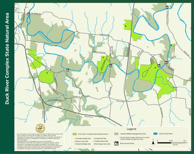 Tennessee State Parks Duck River Complex State Natural Area digital map