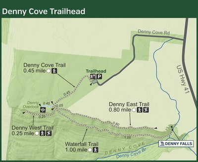 Fiery Gizzard State Park - Denny Cove Trailhead Preview 1