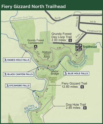 Fiery Gizzard State Park - North Trailhead Preview 1