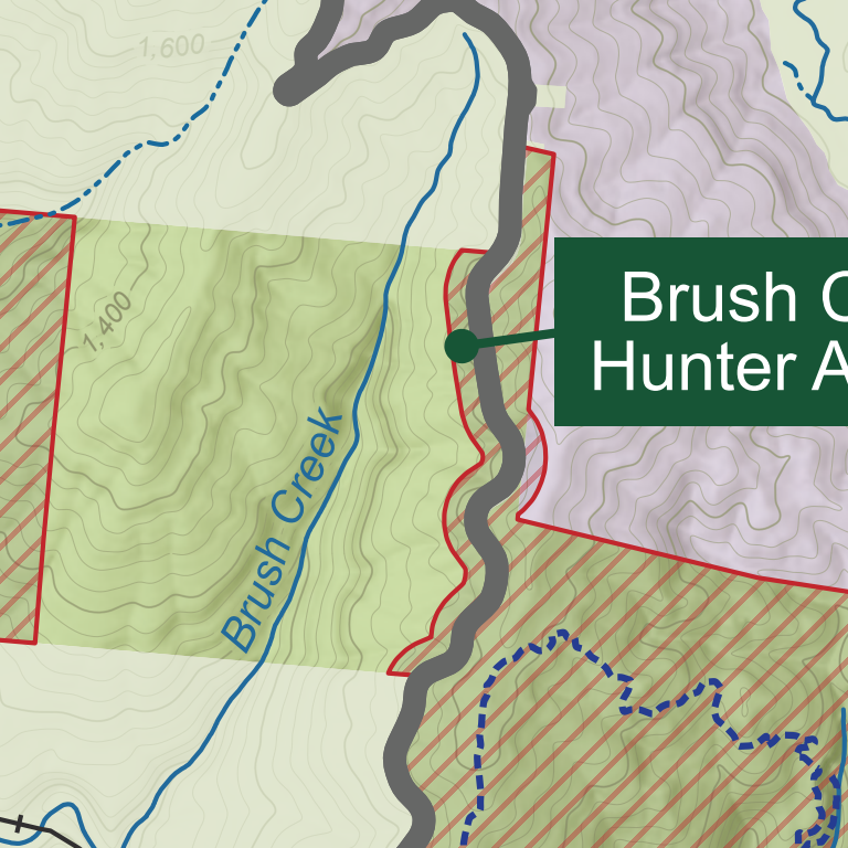 Head of the Crow State Park Hunting Map by Tennessee State Parks ...