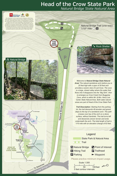 Head of the Crow State Park - Natural Bridge Trailhead Preview 1