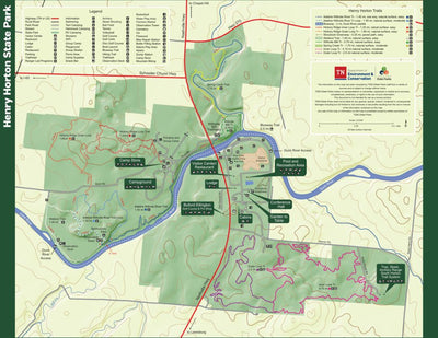 Tennessee State Parks Henry Horton State Park digital map