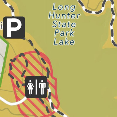 Long Hunter State Park Unit 2 Hunting Map for Dec. 5th-7th and 19th-21st 2025 ONLY Preview 2