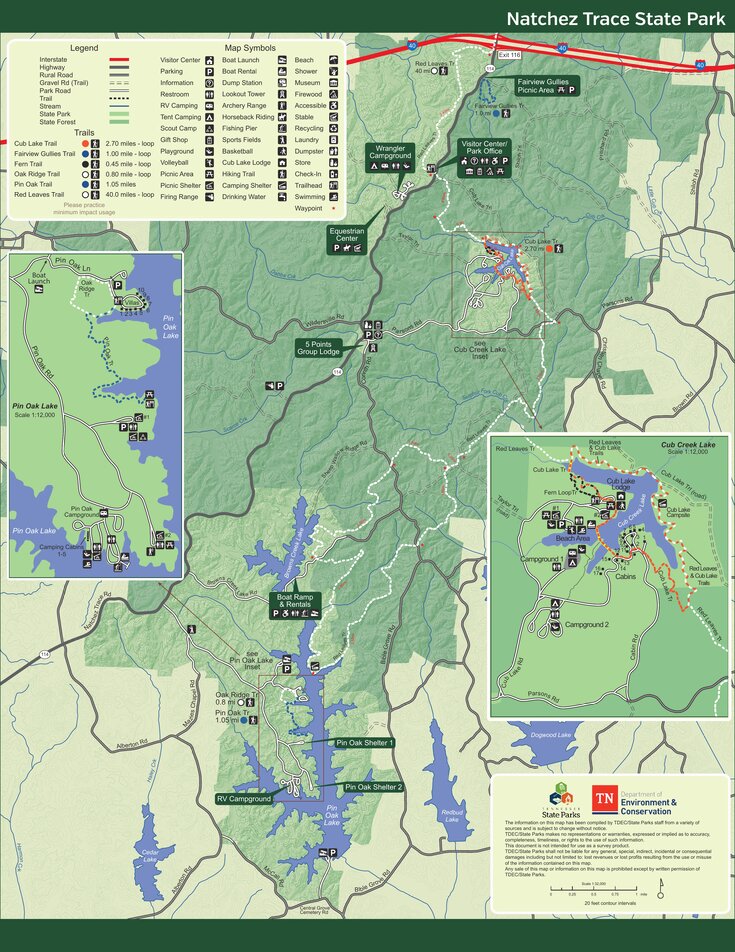 Natchez Trace State Park Map By Tennessee State Parks Avenza Maps Tennessee State Parks Natchez Trace State Park Map 1706571 Preview 0 