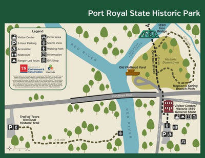 Tennessee State Parks Port Royal State Historic Park digital map