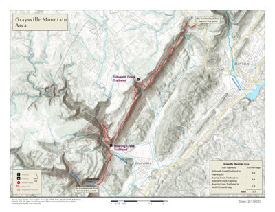Tennessee State Parks The Cumberland Trail - Graysville Mountain digital map