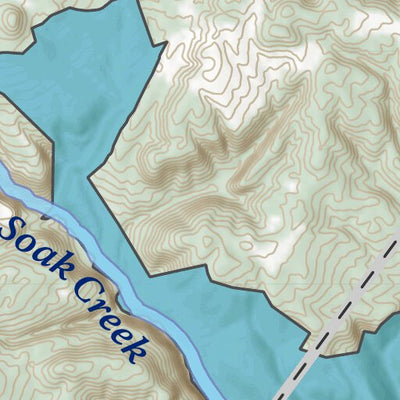 Tennessee State Parks The Cumberland Trail - Soak Creek State Scenic River digital map