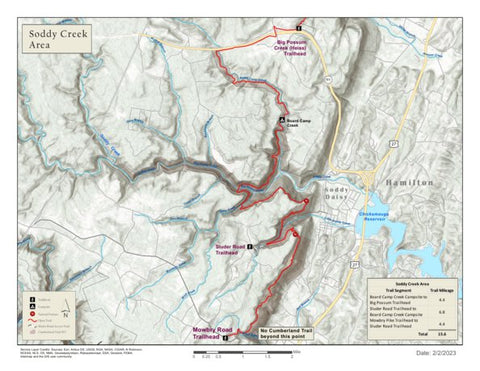 Tennessee State Parks The Cumberland Trail - Soddy Creek digital map