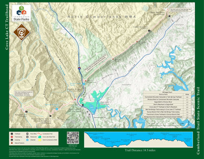 Tennessee State Parks The Cumberland Trail - Tank Springs Trailhead digital map