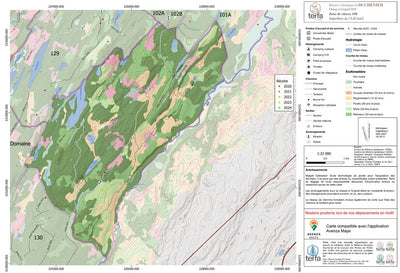Carte écoforestière de la zone de chasse 108 - Orignal Preview 1