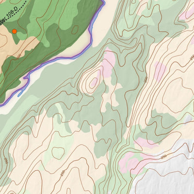 Carte écoforestière de la zone de chasse 108 - Orignal Preview 2