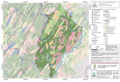 Carte écoforestière des zones de chasse 101A et 102B - Orignal Preview 1