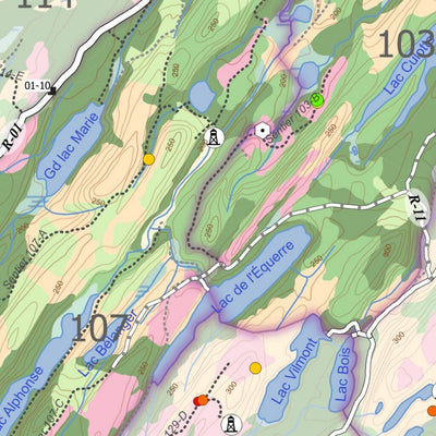 Carte écoforestière des zones de chasse 103-104-106-107 - Orignal Preview 3