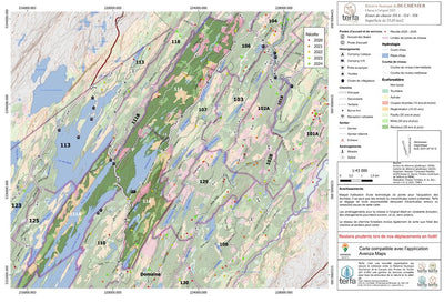 Carte écoforestière des zones de chasse 111A-114-116 - Orignal Preview 1