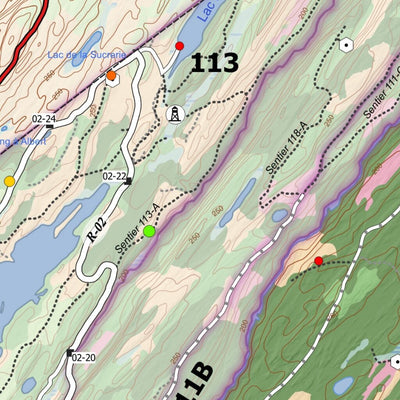 Carte écoforestière des zones de chasse 111A-114-116 - Orignal Preview 3
