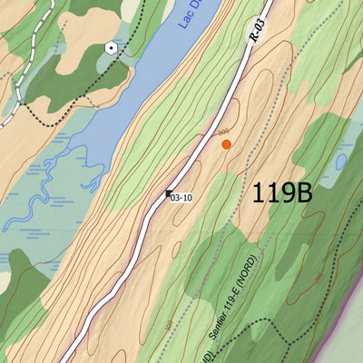 Carte écoforestière des zones de chasse 119B et 121 - Orignal Preview 3
