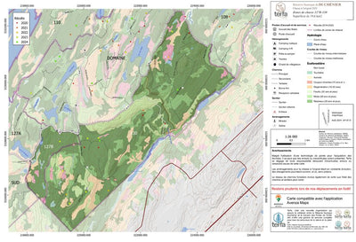 Carte écoforestière des zones de chasse 127B et 130 - Orignal Preview 1