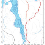TERFA Croche (lac) - Bathymétrie digital map