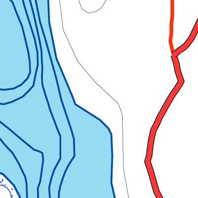 TERFA Croche (lac) - Bathymétrie digital map
