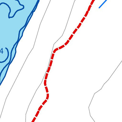 TERFA Long #1 (lac) - Bathymétrie digital map