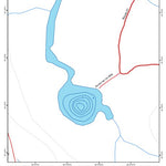 TERFA Un Mile (lac) - Bathymétrie digital map