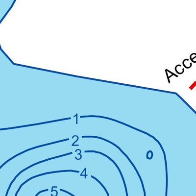 TERFA Un Mile (lac) - Bathymétrie digital map