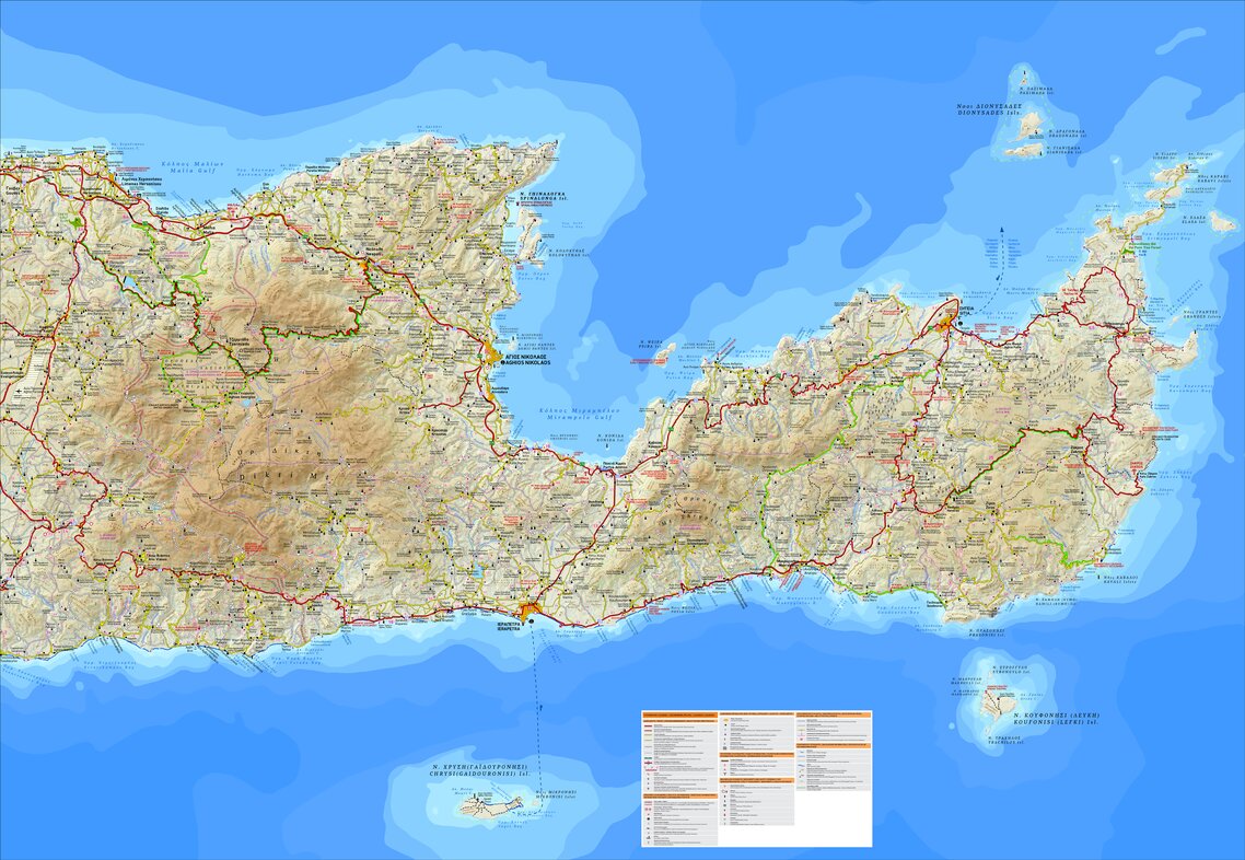 Eastern Crete, Greece Map by Terrain Editions | Avenza Maps