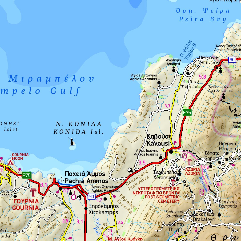 Eastern Crete, Greece Map by Terrain Editions | Avenza Maps