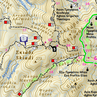 Terrain Editions Kimolos, Cyclades digital map