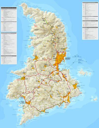 Terrain Editions Syros, Cyclades digital map