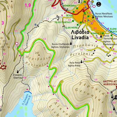 Terrain Editions Tilos, Dodecanese digital map