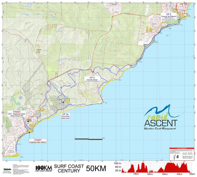 Surf Coast Century 50KM - UPDATED 2025 ROUTE Preview 1