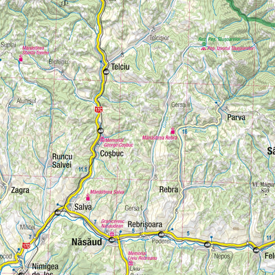 terraQuest Bucovina & Transylvania 1:250 000 digital map