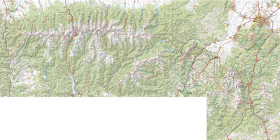 terraQuest Fagaras Mountains, Bucegi, Piatra Craiului, Munti Iezer-Papusa Range 1:80 000 digital map