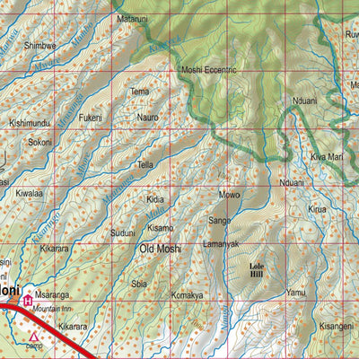 terraQuest Kilimanjaro 1:150 000 digital map