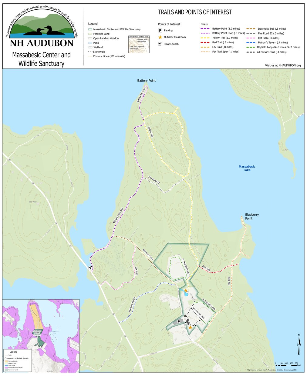 NH Audubon's Massabesic Center and Wildlife Sanctuary Map by The ...