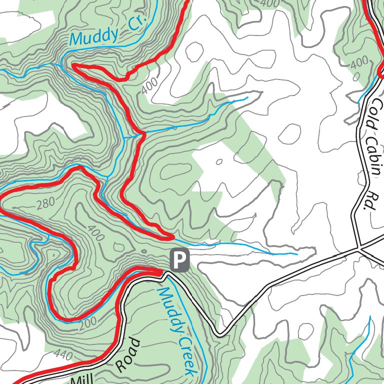 Mason-Dixon Trail Map 5- Otter Creek Campground, PA to PA/MD State Line ...